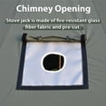 thumbnail image 4 of Cotton Canvas Bell Tent with Stove Jack, 13.1ft/4m Yurt for Family Glamping Camping, 4 Season Tent with  Floor, 4 of 8