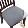 thumbnail image 1 of Juego de 4 fundas para sillas con relieve de jacquard, fundas elásticas para asientos para comedor, oficina, hotel, boda, 1 of 5
