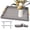 Gray, variant on Sxnows Coffee Table Trays - Large Ottoman Tray for Living Room -Wood Serving Tray with 2 Sets of Handles - Wooden Tray for Coffee Table, 4 Round Coasters Included(Black)