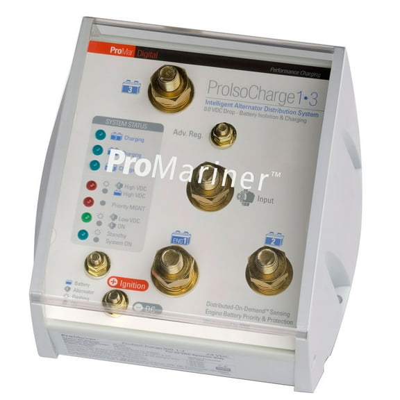Promariner Proiso Charge 120 0 Voltage Loss Isolator 12v 1 Alternator 3 Batteries