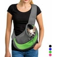 thumbnail image 1 of Pet Dog Sling Carrier Breathable Mesh Travel Safe Sling Bag Carrier for Dogs Cats, 1 of 6