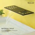 thumbnail image 4 of Boyel Living Waterfall Bathroom Faucet 1- Handle Wall Mount Modern Sink Faucet Bathtub Mixer Tap Solid Brass Matte Black, 4 of 7