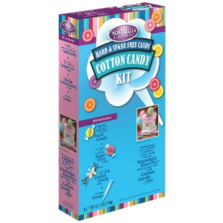 Nostalgia HCK800 Hard and Sugar-Free Candy Cotton Candy Party Kit