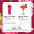 thumbnail image 2 of Monin - Dragon Fruit Syrup, Kiwi & Pear Flavor, Great for Cocktails, Sodas, Teas, & Culinary Creations, Vegan, Non-GMO, Gluten-Free (1 Liter, 33.8 fl.oz), 2 of 6