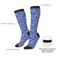 thumbnail image 5 of Picia Women Crew Soft Moisture-wicking Socks Colorful Mushrooms Pattern Design Cotton Socks, One Size fit All, 5 of 9