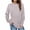 Pink, variant on Sweatshirts for Women Fashion Crewneck Long Sleeve Solid Thin Fleece Pullover Loose Casual Cozy Warm Fall Winter Tops (Beige,S)