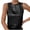 Black, variant on Women's Shiny Tank Top Solid Color Round Neck Sleeveless Casual Summer Tops Tank Shirts Loose Fit Shiny Blouses Wedding Vest Black L