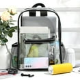 thumbnail image 7 of Clear Backpack for Stadiums - TSA Approved Transparent Backpack with 4 Pockets, Security Check Friendly Concert Bag for Sports Events & Beach (15"), 7 of 7