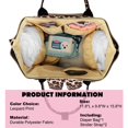 thumbnail image 3 of Mochila para pañales Femuar multifuncional con estampado de leopardo, 3 of 6