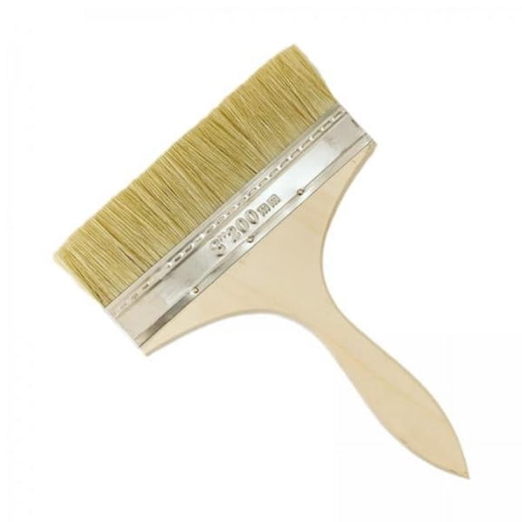 TISHITA 3x8inch Wooden Handle Art Crafts Supplies Paint Brush for Oil Stains Furniture