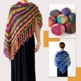 thumbnail image 4 of Magic Ombre Mandala Yarn Cake - 500M 90% Wool Lab-Certified Anti-Pilling (7oz) | Tangle-Free Center-Pull for Sock, Crocheting | Rainbow Gradient Variegated Yarn, 4 of 10