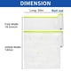 thumbnail image 4 of Conjunto de papel enmascarador con cinta Unique Bargains 2000x140cm / 65.62ftx55.11" Kit de película de papel pre-cinta blanco y verde, 4 of 7