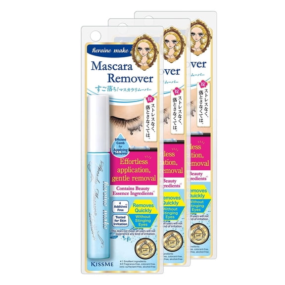 Heroine Make Speedy Mascara Remover, Waterproof Mascara Remover, 6.6 mL Each, 3 Pack (Japan Version)