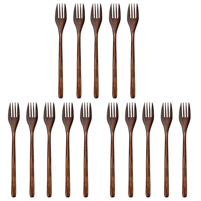 Tenedor de Madera YONGSHENG Cubiertos 15 Piezas