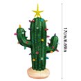 faweijlr Cactus Christmas Tree With Lights Lighted Resin Ceramic