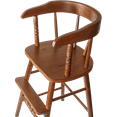 thumbnail image 4 of Whitewood Industries Solid Wood Amish Style Youth Chair for Dinning, Desk, Kitchen High Chair with Foot Step & Arm Rest - (Bourbon Oak), 4 of 8