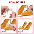 thumbnail image 4 of Uxcell Rhinestone Shoe Clips, 1 Pair Detachable Classic Fashion Sparkling Bow Heels Accessories Decoration Silver, 4 of 7