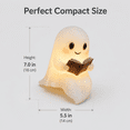 thumbnail image 3 of Cute Ghost LED Night Light, Soft Warm Reading Lamp, Creative Ghost Figurine Decor for Bedroom, Desk & Home, 3 of 8