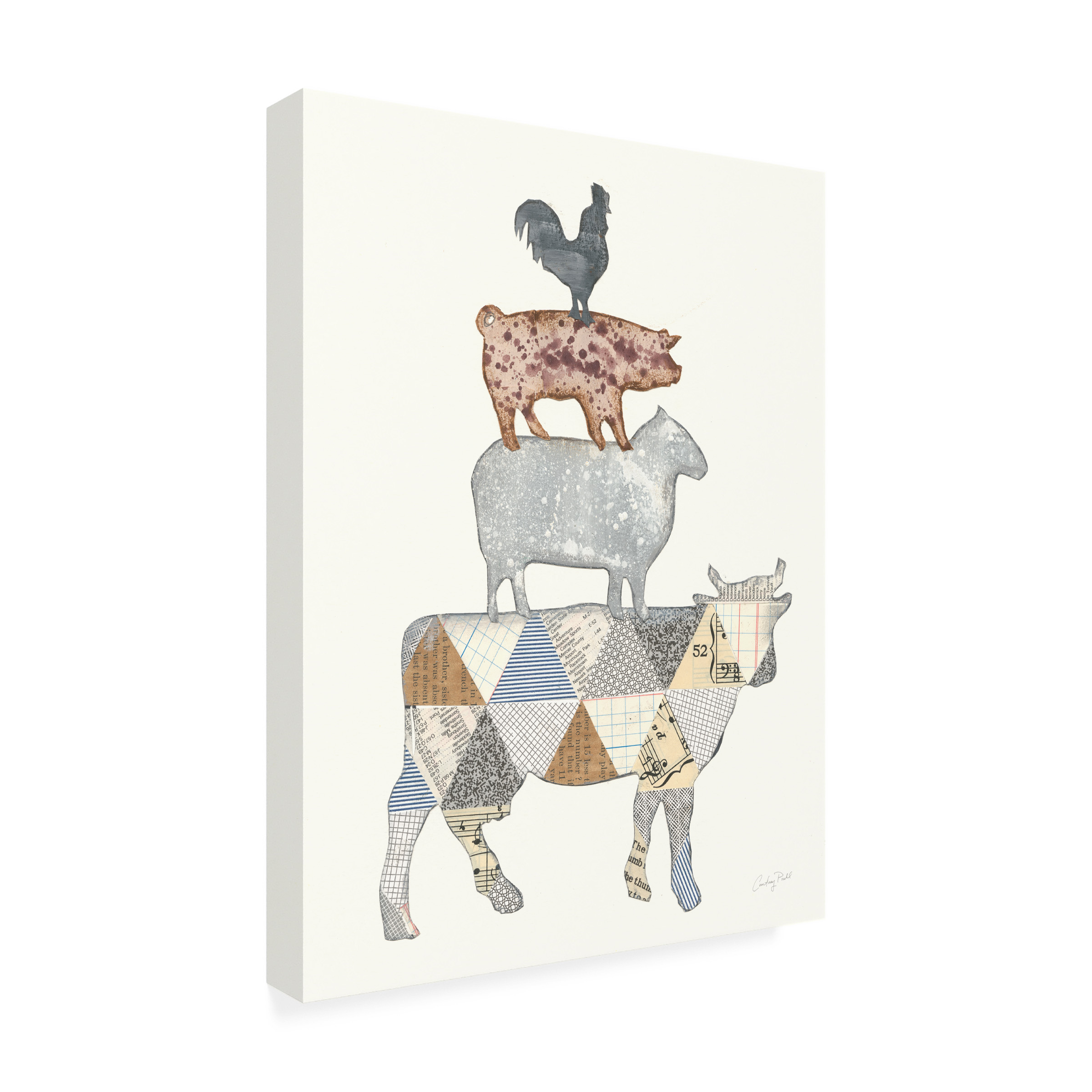 Trademark Fine Art 'Farm Sweet Farm Element V' Canvas Art by Courtney Prahl