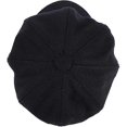 thumbnail image 3 of Black Baker Boy Cap Hat for Women Girl Berets French Beanies Cap Hats Warm Wool Newsboy Cap Ladies Classic Cap with Peak Flat Caps, 3 of 5