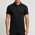 thumbnail image 5 of IhhxPro Men's Quick-Dry Collared Shirt Short Sleeve Moisture-Wicking Summer Tee Lightweight Business Sport Casual Golf Performance Athletic Fit Breathable Cotton M-5XL, 5 of 8