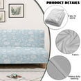 thumbnail image 5 of Xixirimido Vintage Floral Pattern Futon Sofa Bed Cover Stretch Armless Futon Slipcover Washable Elastic Sofa Couch Covers Home Furniture Protector, 5 of 8