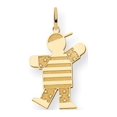 thumbnail image 2 of 14k Yellow Gold Kid Charm (1in long x 0.6in wide), 2 of 4