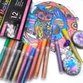 thumbnail image 4 of Bolígrafo de pintura acrílica, bolígrafos de pintura de 12 colores para pintura de rocas, de rotuladores de pintura permanente a prueba de agua Macarena rotuladores de pintura, 4 of 8