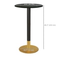 thumbnail image 3 of HOMCOM Round Bar Table for 2 People, High Pub Table with Faux-marbled Top, 3 of 10