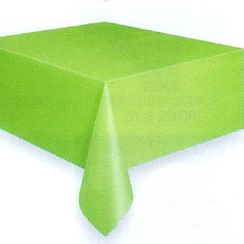 Lime Green 54 " x 108 " Rectangle Plastic Party Table Cover