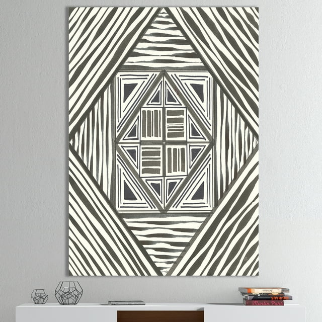 Designart - Graphismes Minimalistes II - Toile Enveloppée de Galerie Transitionnelle