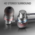 thumbnail image 4 of Methold Auriculares estéreo con graves de 3,5 mm, auriculares internos con cable manos libres, auriculares internos de metal Teléfono y Comunicación, 4 of 6