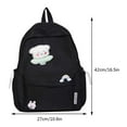 thumbnail image 2 of Fashion Rucksack Simple School Bookbag Multi-Pocket Cute For Girl (Green), 2 of 5