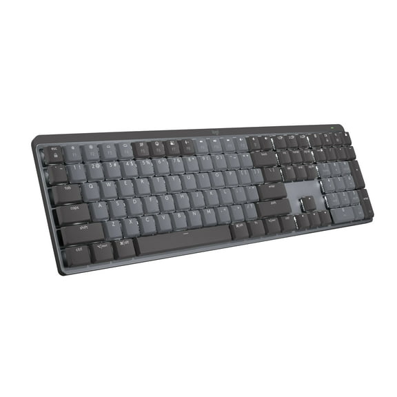 Open Box Logitech MX Mechanical Wireless Illuminated Performance Keyboard, Tactile Quiet Switches, Backlit Keys, Bluetooth, USB-C, macOS, Windows, Linux, iOS, Android, Metal, Graphite
