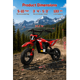 thumbnail image 3 of Wisairt 36V Kids Electric Dirt Bike for Kids Aged 6-10, Green, 3 of 3
