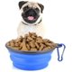 thumbnail image 2 of Cuenco para perros, juego de 4 cuencos plegables de silicona para perros con mosquetón, cuenco portátil para perros, agua o comida para perros pequeños y medianos, cuenco para perros de viaje. Afortunado Sencillez, 2 of 4