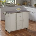 thumbnail image 1 of Homestyles Dolly Madison Wood Kitchen Cart in Off White, 1 of 22
