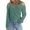 Green, variant on Simua Womens Cold Shoulder Tops Cut Out Neck Long Sleeve Shirts Off Shoulder Tunic Top Casual Blouse