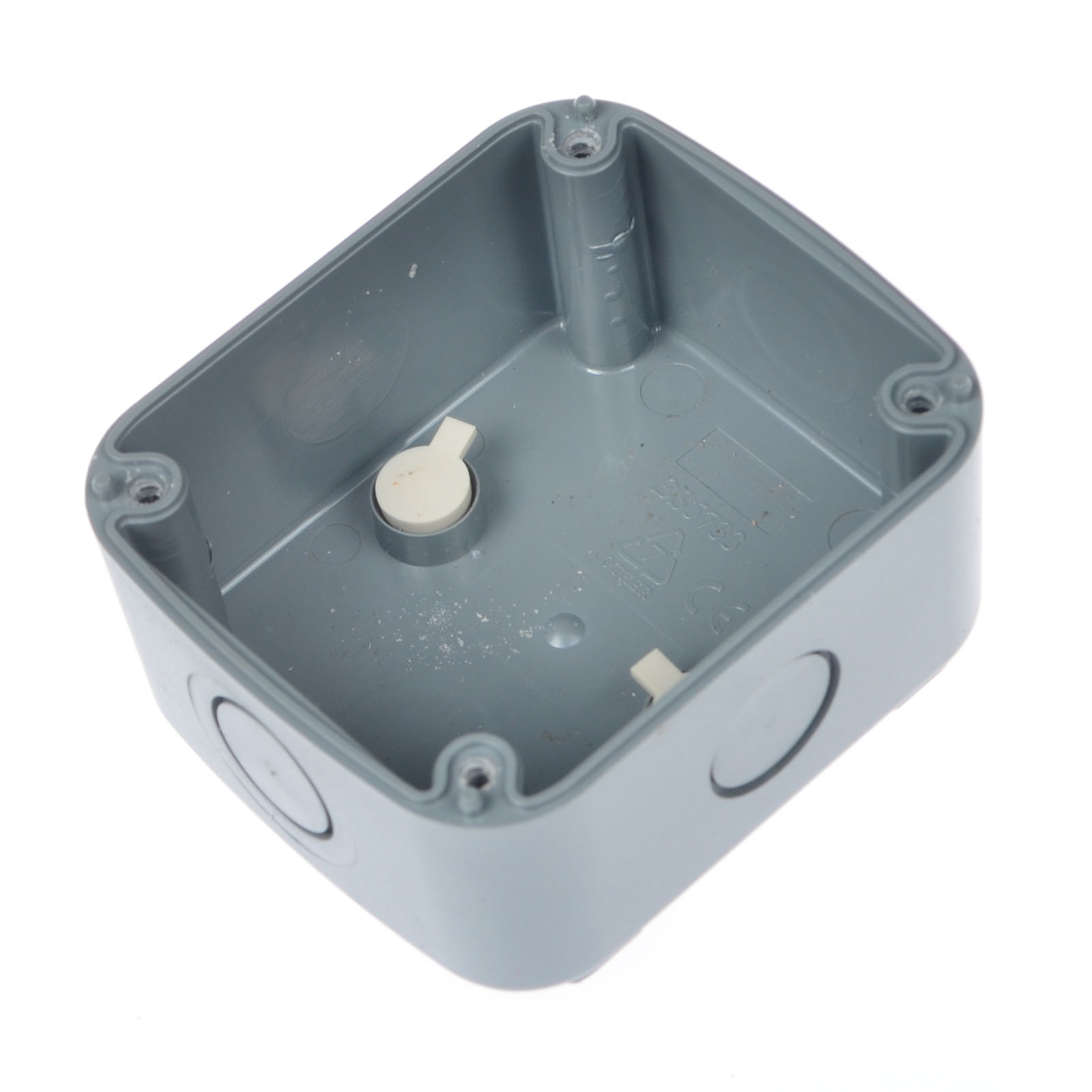 GREENCYCLE 4PC Storm Weatherproof 125VAC 15A Fused Protection Unit Outdoor Use 4-Pole Junction Box with 20mm Cable Gland IP66 Rated