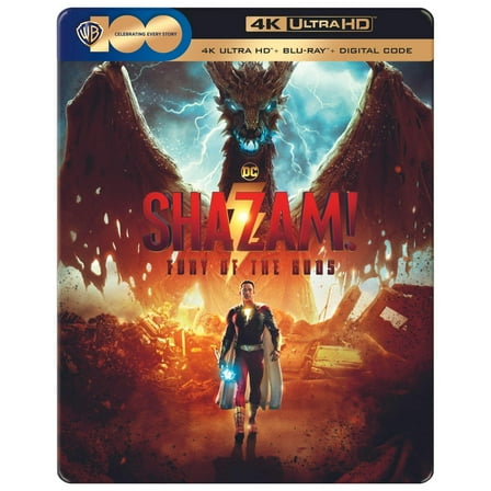 Shazam! Fury of the Gods (Limited Edition Steelbook 4K Ultra HD   Blu-ray   Digital) [UHD]