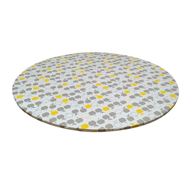 Mantel redondo de , mantel navideño de Año Nuevo, cubierta impermeable para mesa Manzana gris Zulema mantel redondo