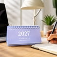 thumbnail image 2 of 2027 Desk Calendar - Muted Color Standing Flip Calendar, 6"x3" Compact Size Monthly Layouts Planning Check-in Notebook Calendar with Tear-off Pages for Office Home Worktable Daily Task Tracker, 2 of 6