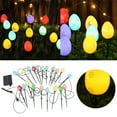 Led Solar Embedded Egg Light Outdoor Garden Layout Flashing Easter Egg