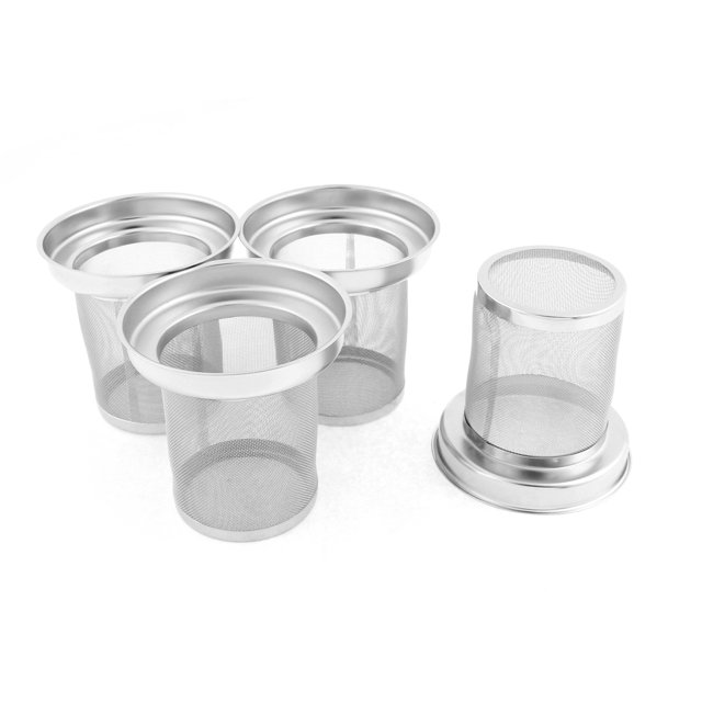 Filtro de malla, colador de Infusor de té de bola de especias sueltas, 80mm de diámetro, 4 Uds.