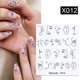 thumbnail image 1 of Calcomanías de agua con patrón de mármol floreciente de tinta negra Harunouta, pegatinas de línea negra, deslizador de cara de hojas de flores para decoración artística de uñas de verano Tan Jianjun unisex, 1 of 2