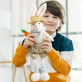 thumbnail image 3 of Easter Bunny Gnomes Plush, 18 Inch Easter Bunny Gnomes Plush for The Home,Rabbit Gnomes Stuffed Doll Gifts, Bunnies Decoration for Home & Party (Khaki), 3 of 6