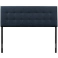 thumbnail image 3 of Modern Contemporary King Size Fabric Headboard, Blue, Fabric, 3 of 4