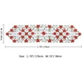 thumbnail image 4 of SURJDE Christmas Embroidered Table Runners Poinsettia Holly Leaf Table Linens for Christmas Decorations 15 x 69 Inch, 4 of 7