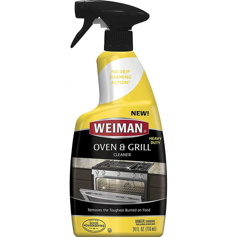 Weiman HEAVY DUTY OVEN GRILL CLEANER & DEGREASER No Drip Foaming Action  24oz