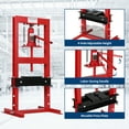 thumbnail image 5 of Amkui 20 Ton/6-Ton Hydraulic Shop Press,Heavy Duty Benchtop Hydraulic Press with 2 Press Plates, H-Frame Pneumatic Shop Press Adjustable Height for Garage, 5 of 7